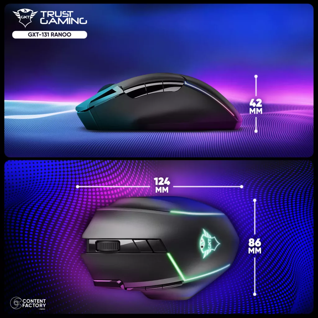 ماوس بی سیم مخصوص بازی تراست مدل GXT-131 RANOO