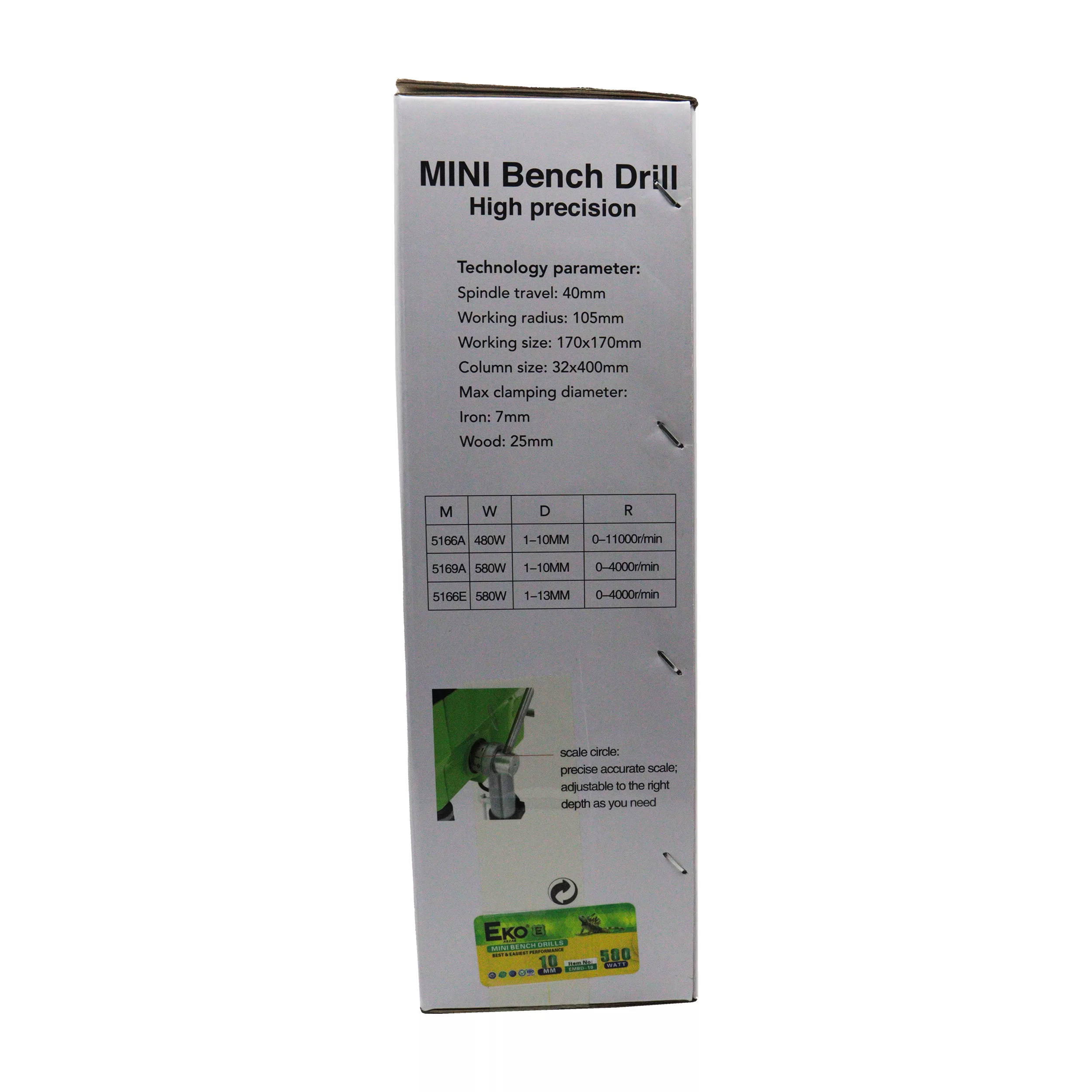 دریل ستونی اکو مدل YP-EMBD-10-580W