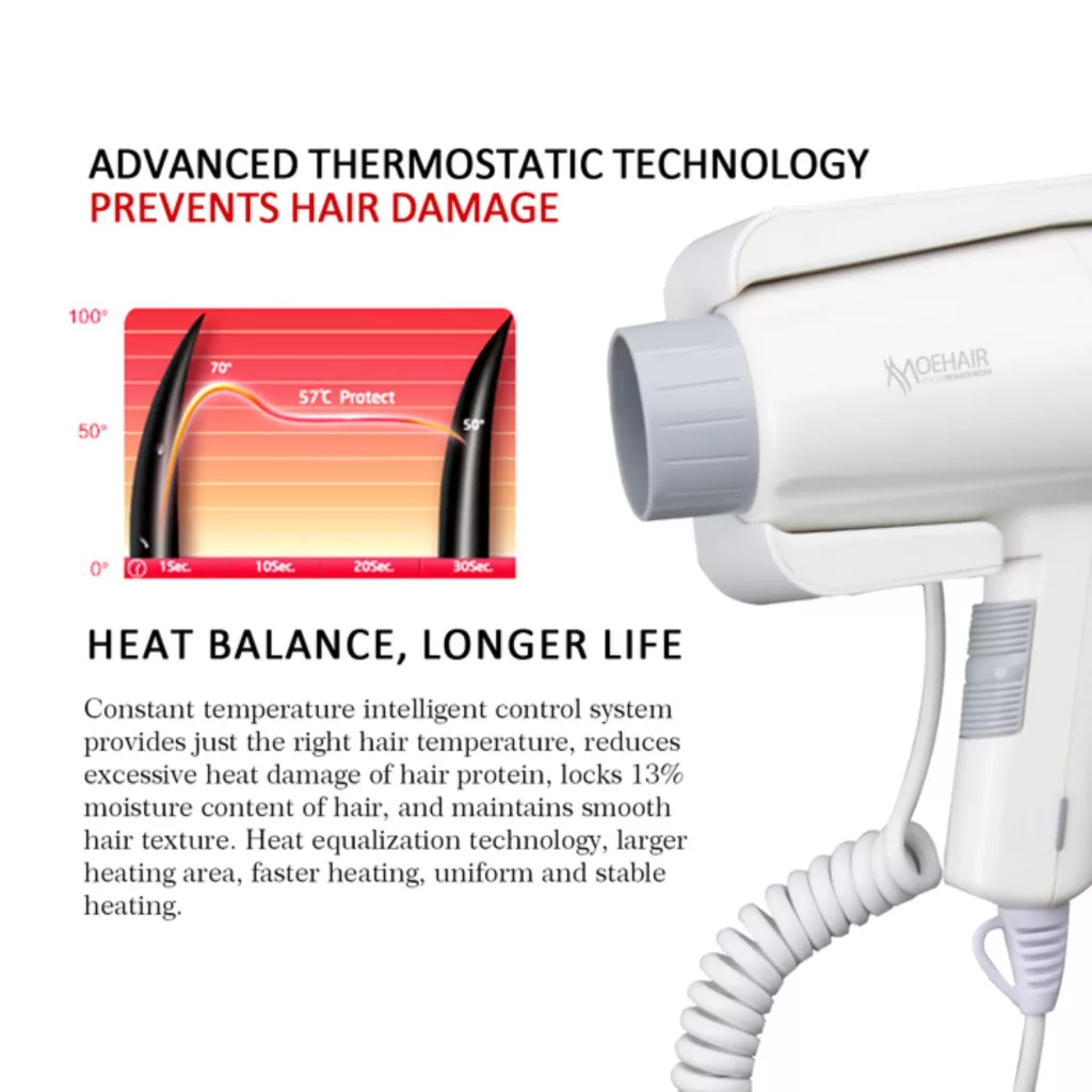 سشوار دیواری موهیر مدل mo-7140