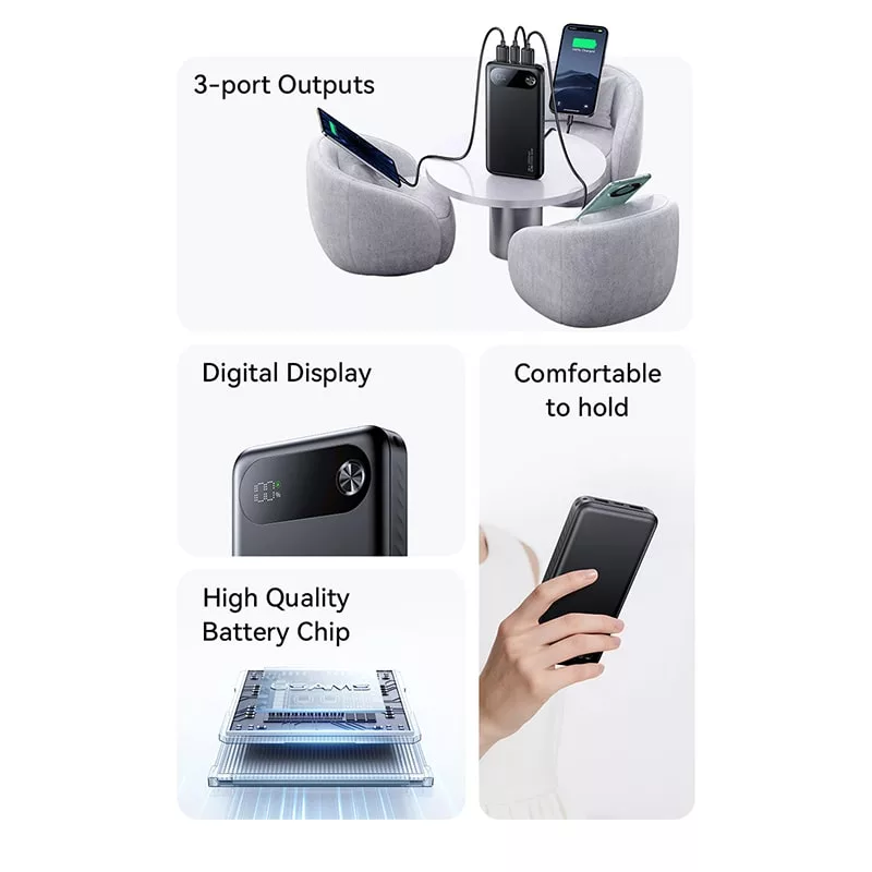 پاوربانک یوسمز مدل CD251 ظرفیت 20000 میلی آمپر ساعت