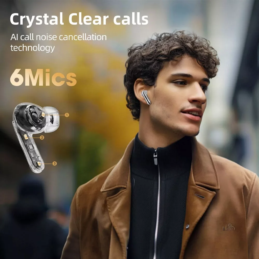 هدفون بلوتوثی کیو سی وای مدل Melobuds Pro HT08