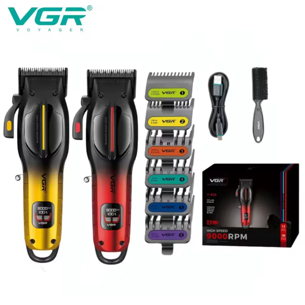 ماشین اصلاح موی سر و صورت شارژی وی جی ار مدل V-026