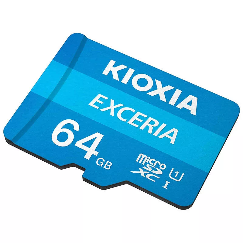 کارت حافظه microSDHC کیوکسیا مدل Exceria کلاس 10 استاندارد UHS-I U1 سرعت 100MBps ظرفیت 64 گیگابایت به همراه آداپتور SD