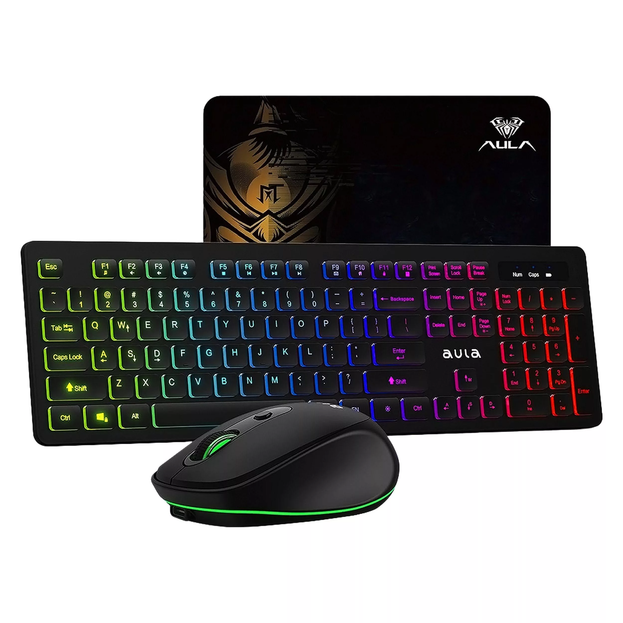 کیبورد و ماوس بیسیم آئولا مدل AC208 به همراه ماوس پد