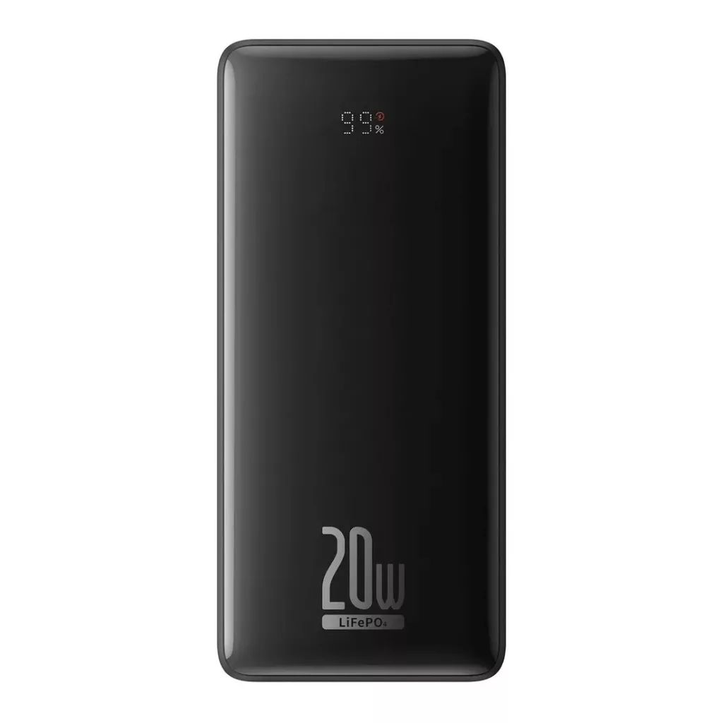 پاوربانک 20 وات باسئوس مدل LiFePO4 ظرفیت 18400 میلی آمپر ساعت به همراه کابل USB-C به USB-A