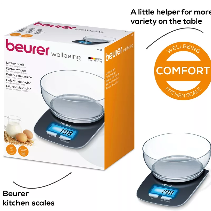 ترازوی آشپزخانه بیورر مدل KS 25