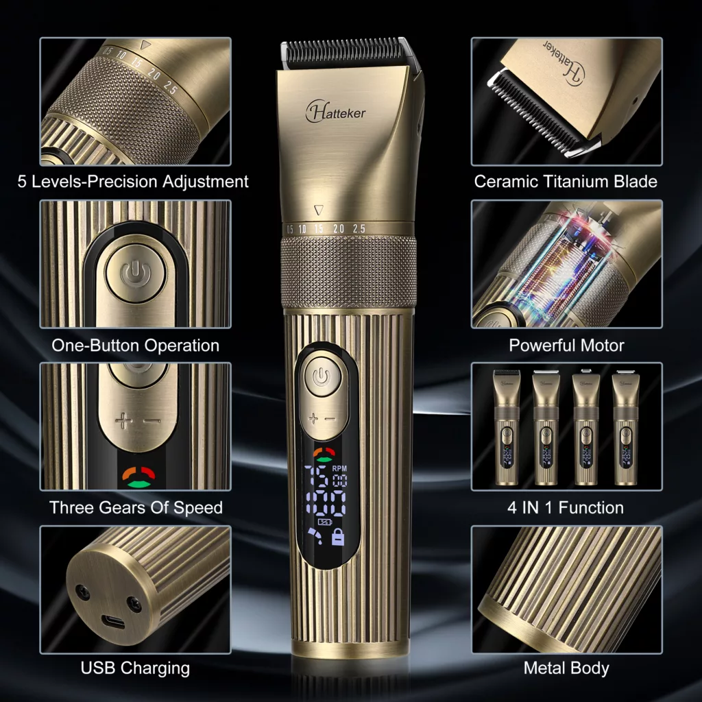 ماشین اصلاح موی سر و صورت شارژی هاتکر مدل HT-6079