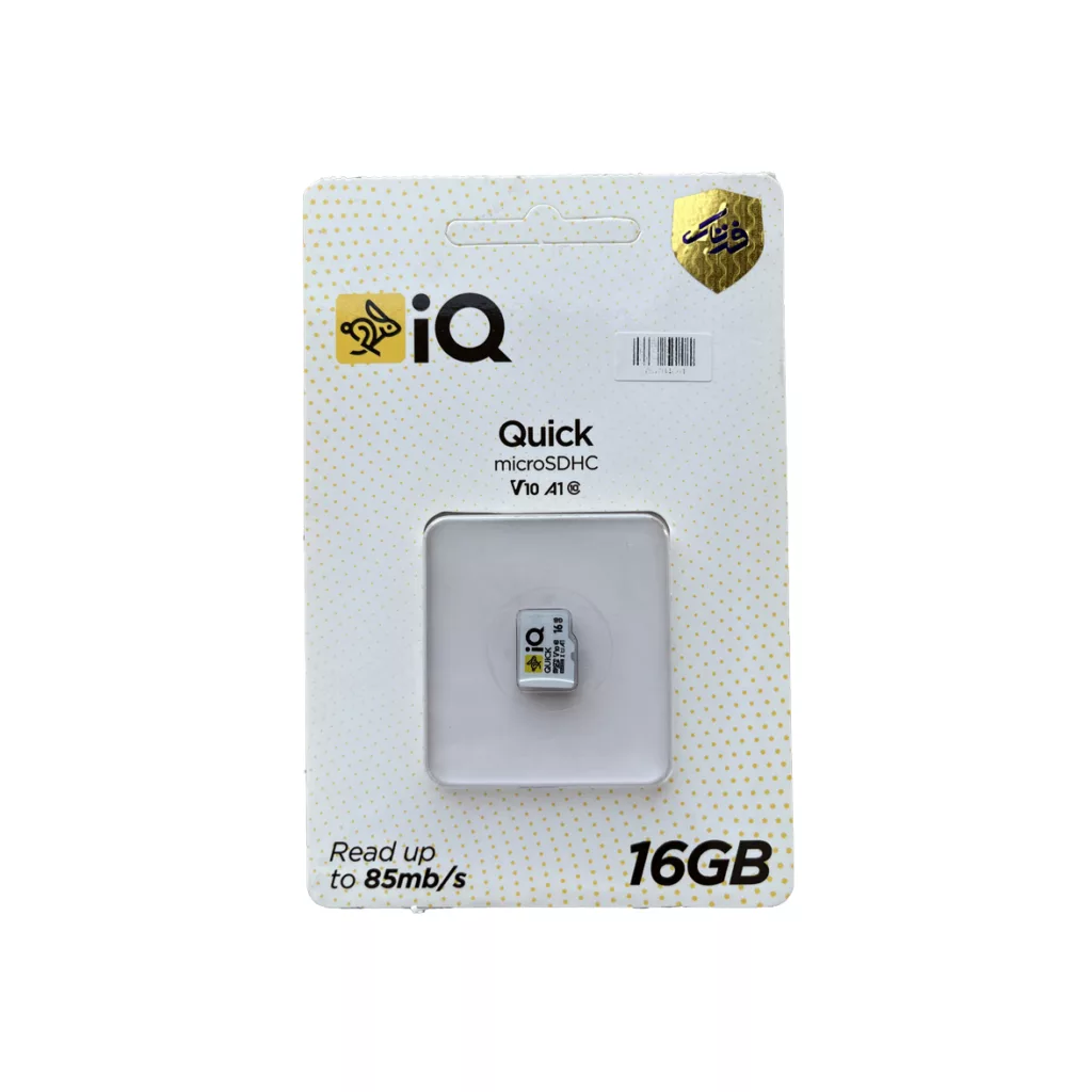 کارت حافظه‌ microSDXC آی کیو کلاس 10 استاندارد U1 مدل V10 A1 ظرفیت 16 گیگابایت