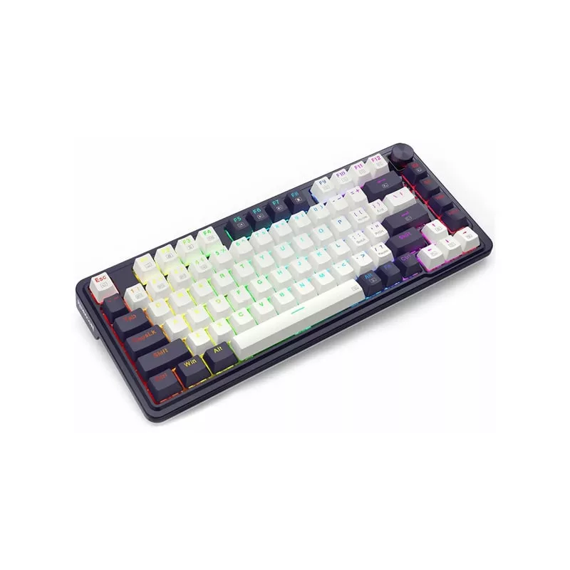 کیبورد گیمینگ ردراگون مدل K673 PRO WB، سوییچ مکانیکال قرمز، Tenkeyless، نورپردازی RGB