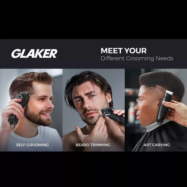 ماشین اصلاح موی سر و صورت گلاکر مدل K11S+13F مجموعه دو عددی