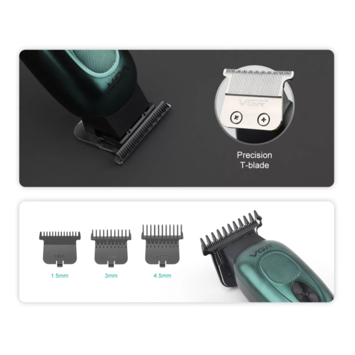 ماشین اصلاح موی سر و صورت وی جی ار مدل V-227