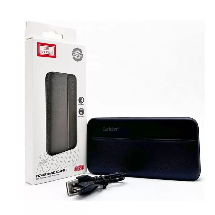 پاوربانک ارلدام مدل 54 ظرفیت 10000 میلی آمپر ساعت