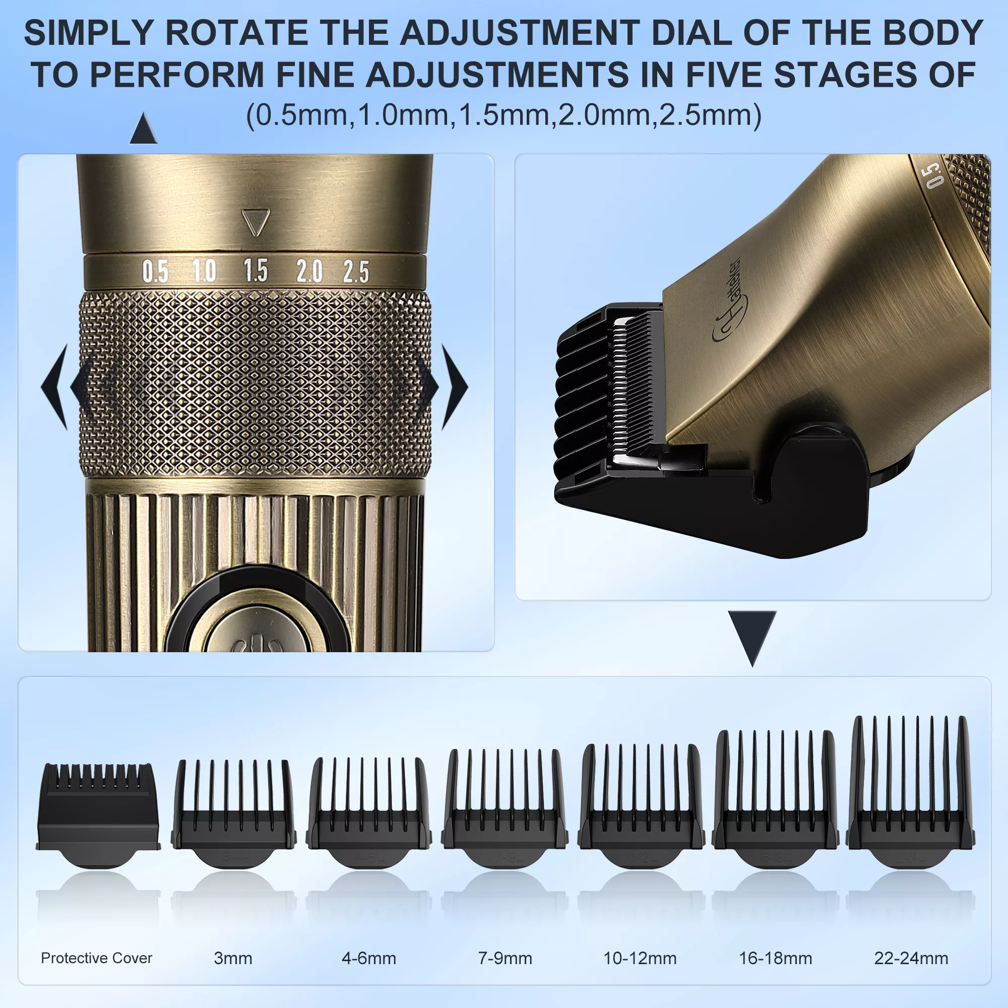 ماشین اصلاح موی سر و صورت شارژی هاتکر مدل HT-6079
