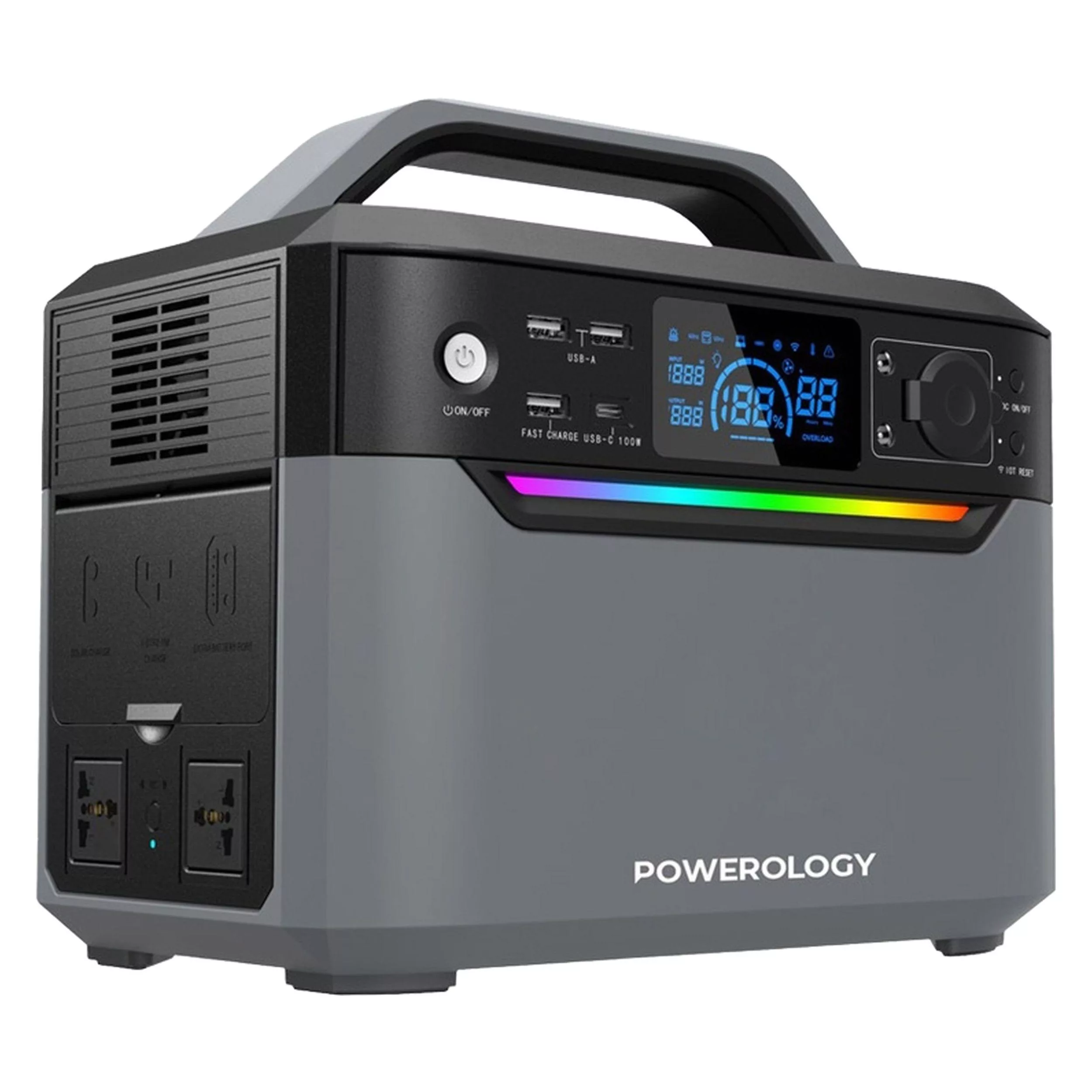 پاوربانک پاورولوجی مدل PPBCHA39 ظرفیت 120000 میلی‌آمپر ساعت