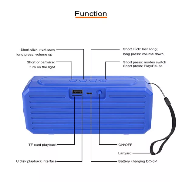 اسپیکر بلوتوثی قابل حمل کیسونلی مدل KS-1995