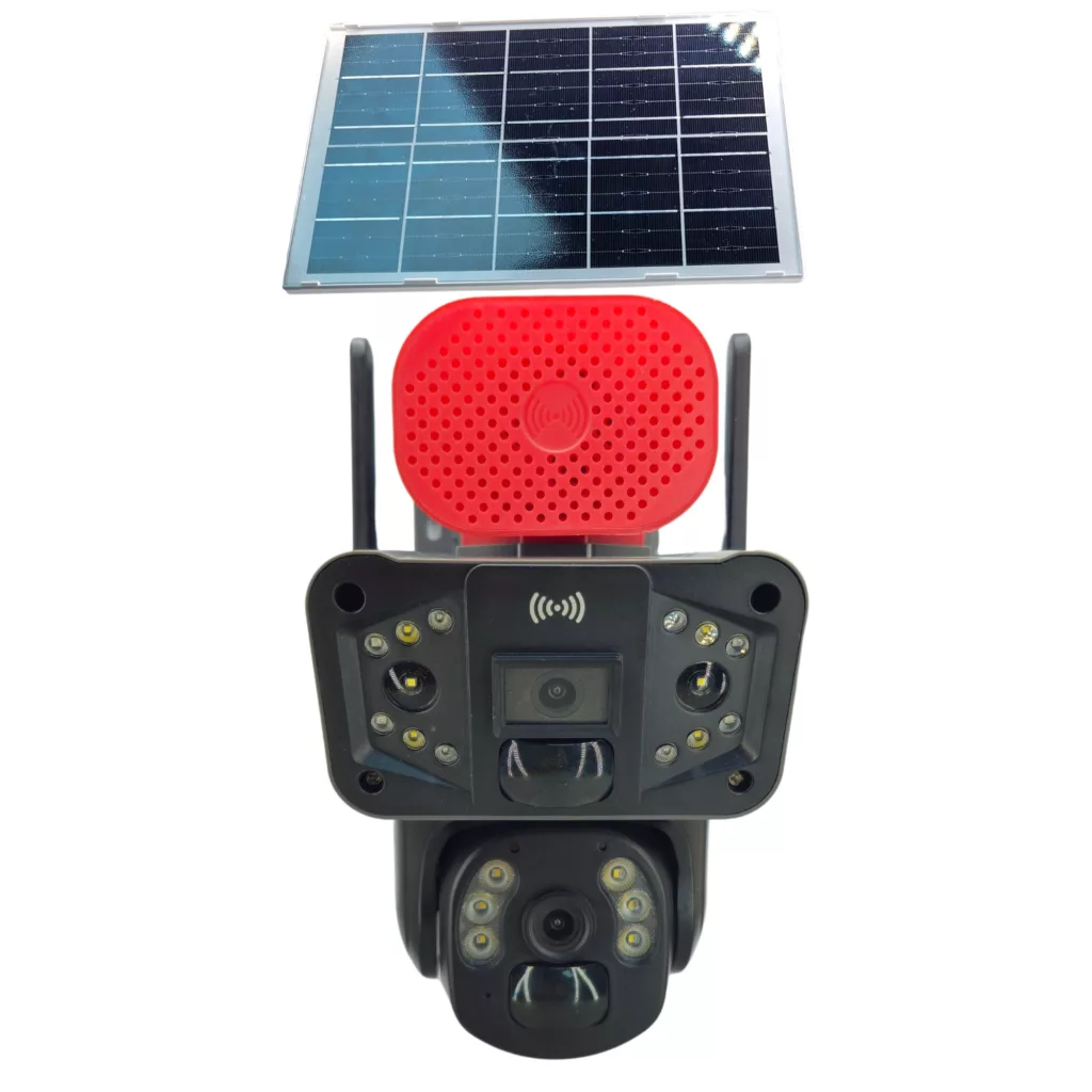 دوربین مداربسته تحت شبکه مدل چرخشی 3تصویر خورشیدی سیمکارتی