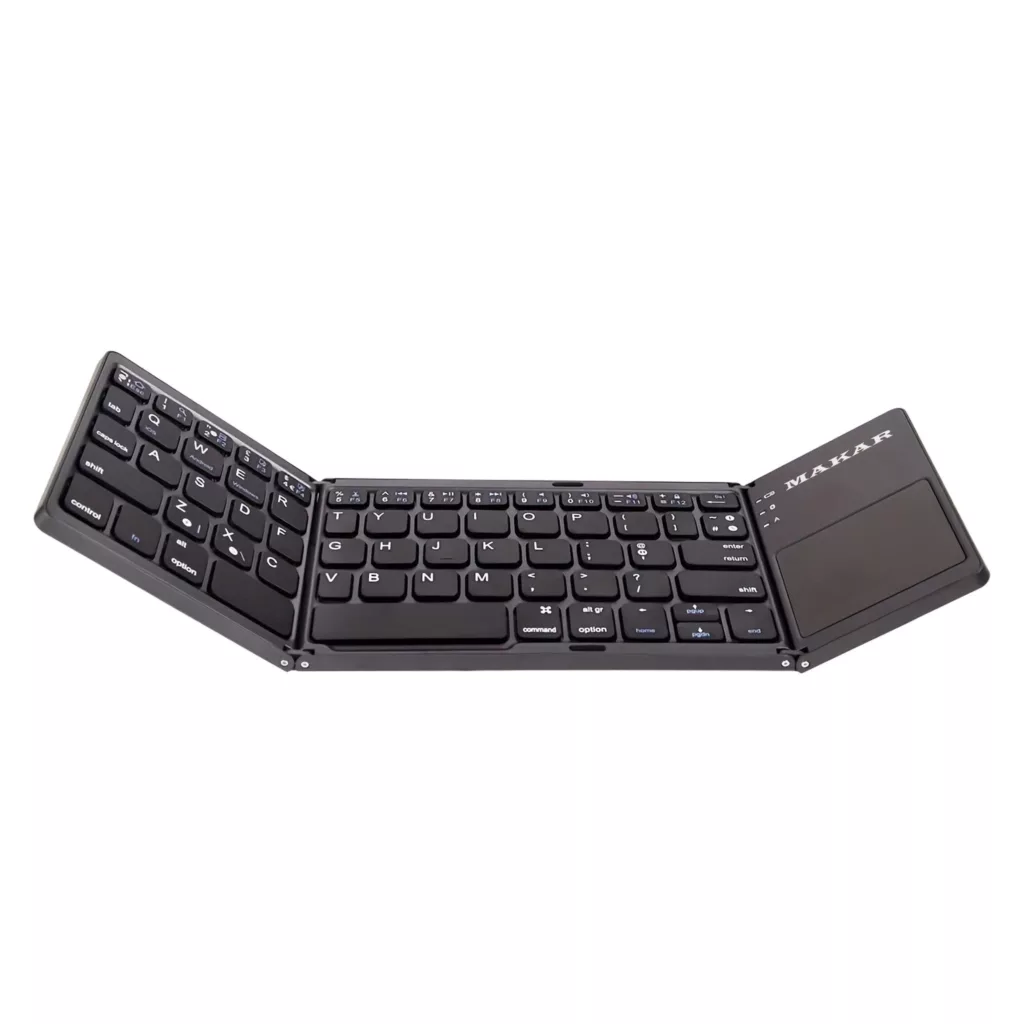 کیبورد تاشو ماکار مدل MK-WIRELESS-TOUCHPAD