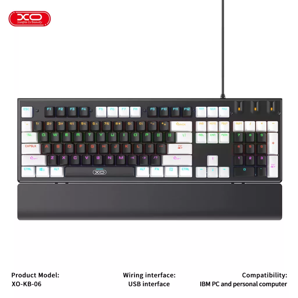 کیبورد و ماوس گیمینگ ایکس او مدل KB-06