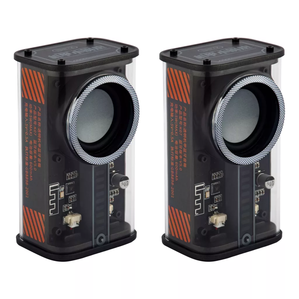 اسپیکر بلوتوثی قابل حمل بی وای زد مدل K07 بسته 2 عددی