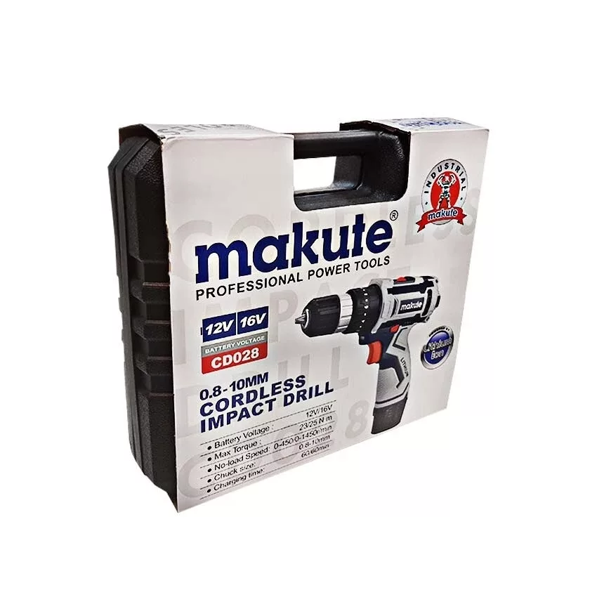 دریل شارژی 10 میلیمتری 12 ولت ماکوته مدل AJ-CD026