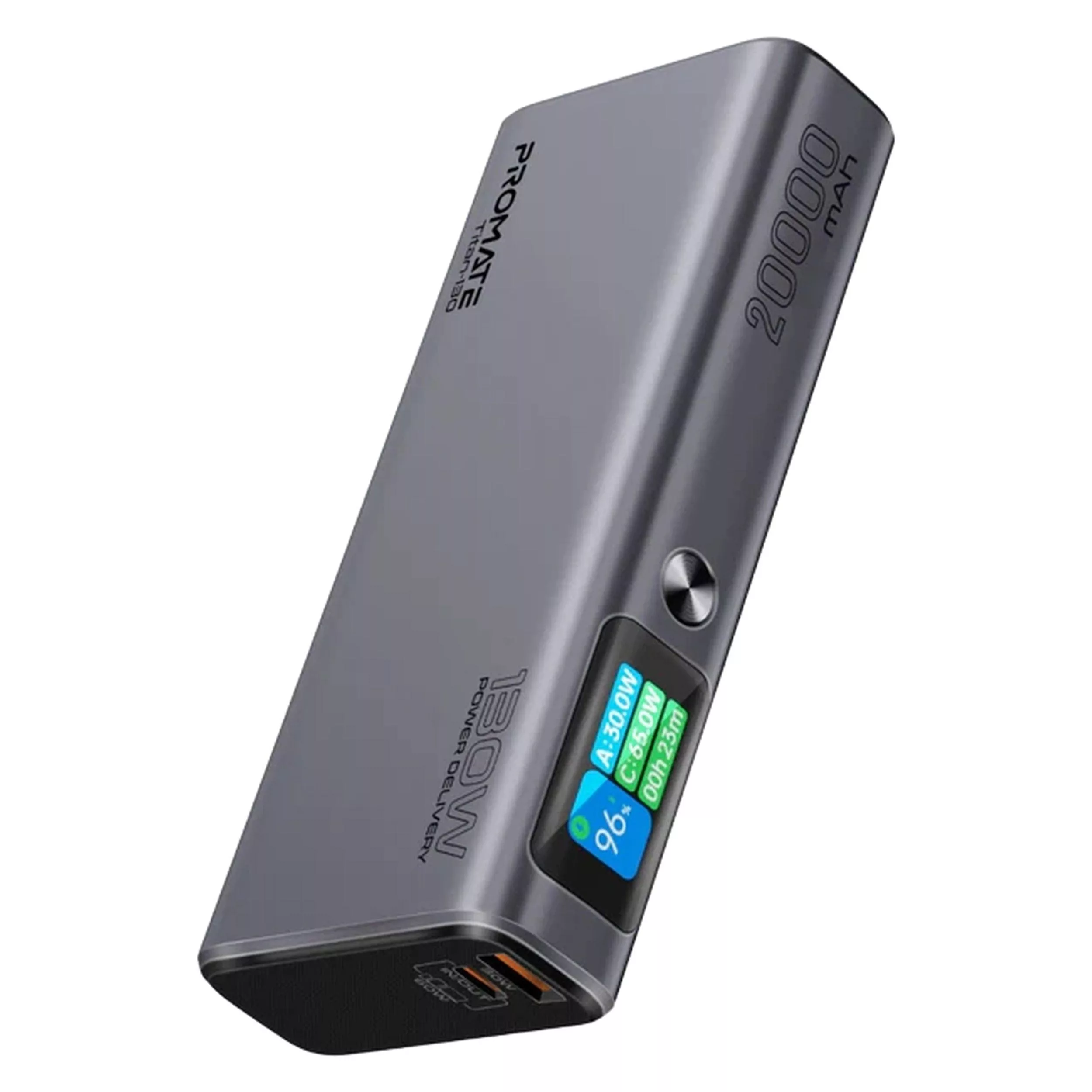 پاوربانک پرومیت مدل TITAN-130 ظرفیت 20000 میلی‌آمپرساعت