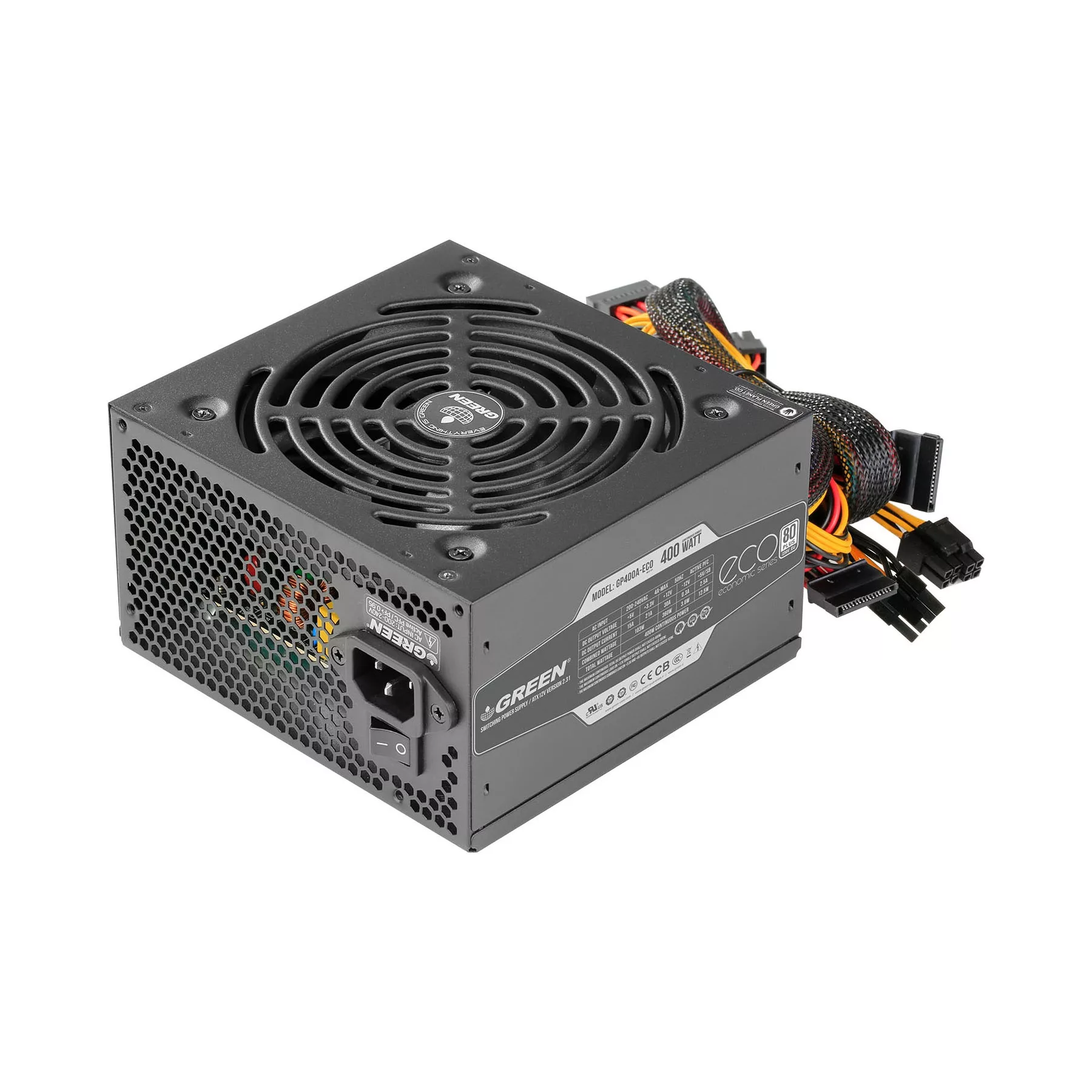 منبع تغذیه کامپیوتر گرین مدل POWER 400 ECO GREEN