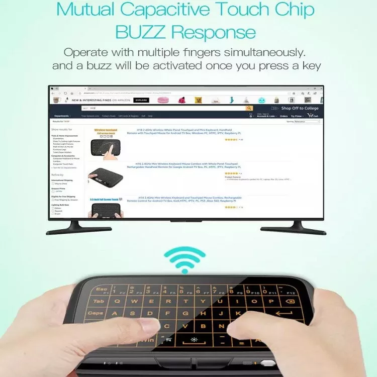 مینی کیبورد بی سیم همراه با تاچ پد مدل +H18