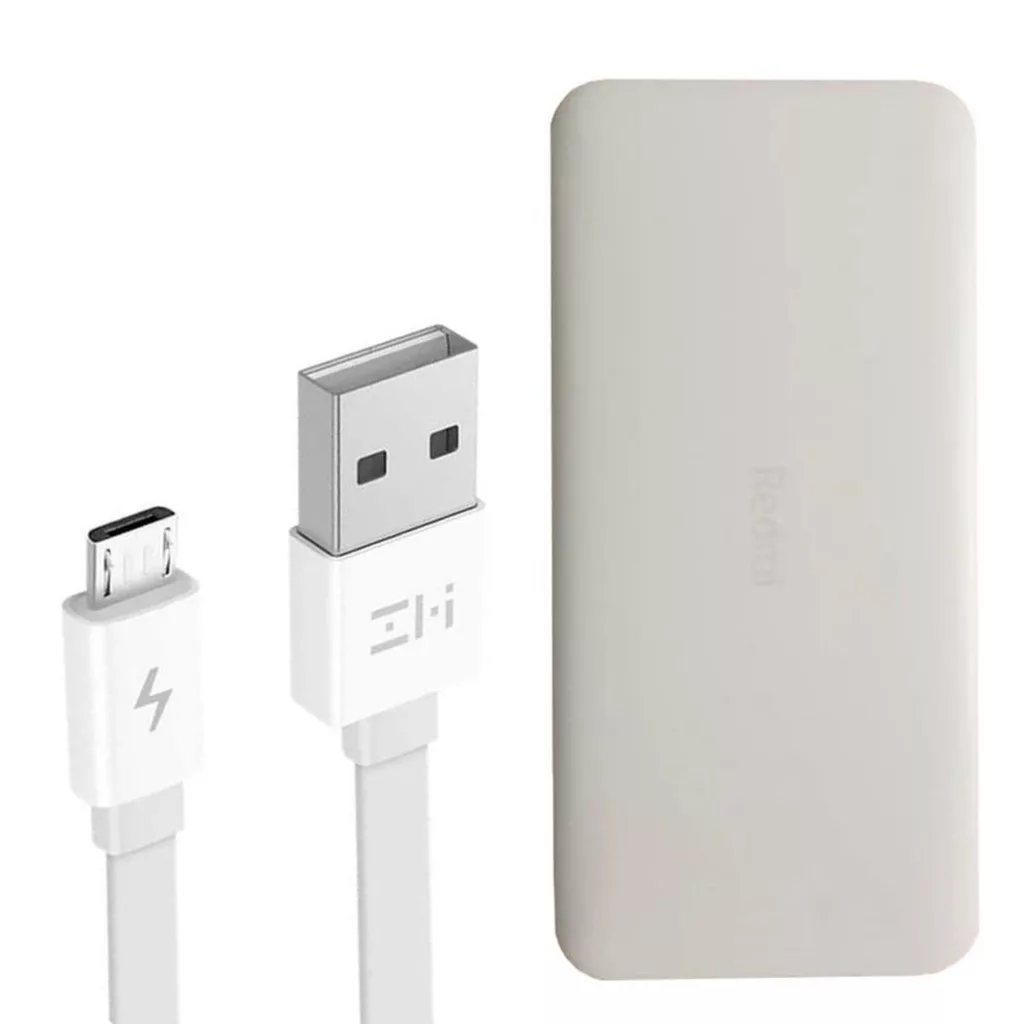 پاوربانک مدل REDMI ظرفیت 20000 میلی آمپر ساعت به همراه کابل تبدیل microUSB