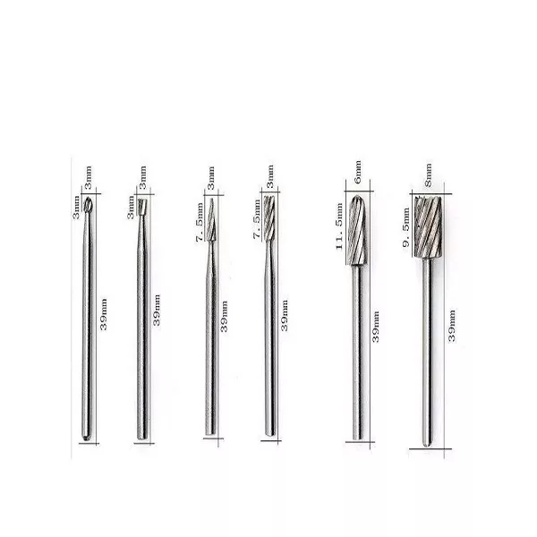 فرز انگشتی مدل HSS مجموعه 6 عددی