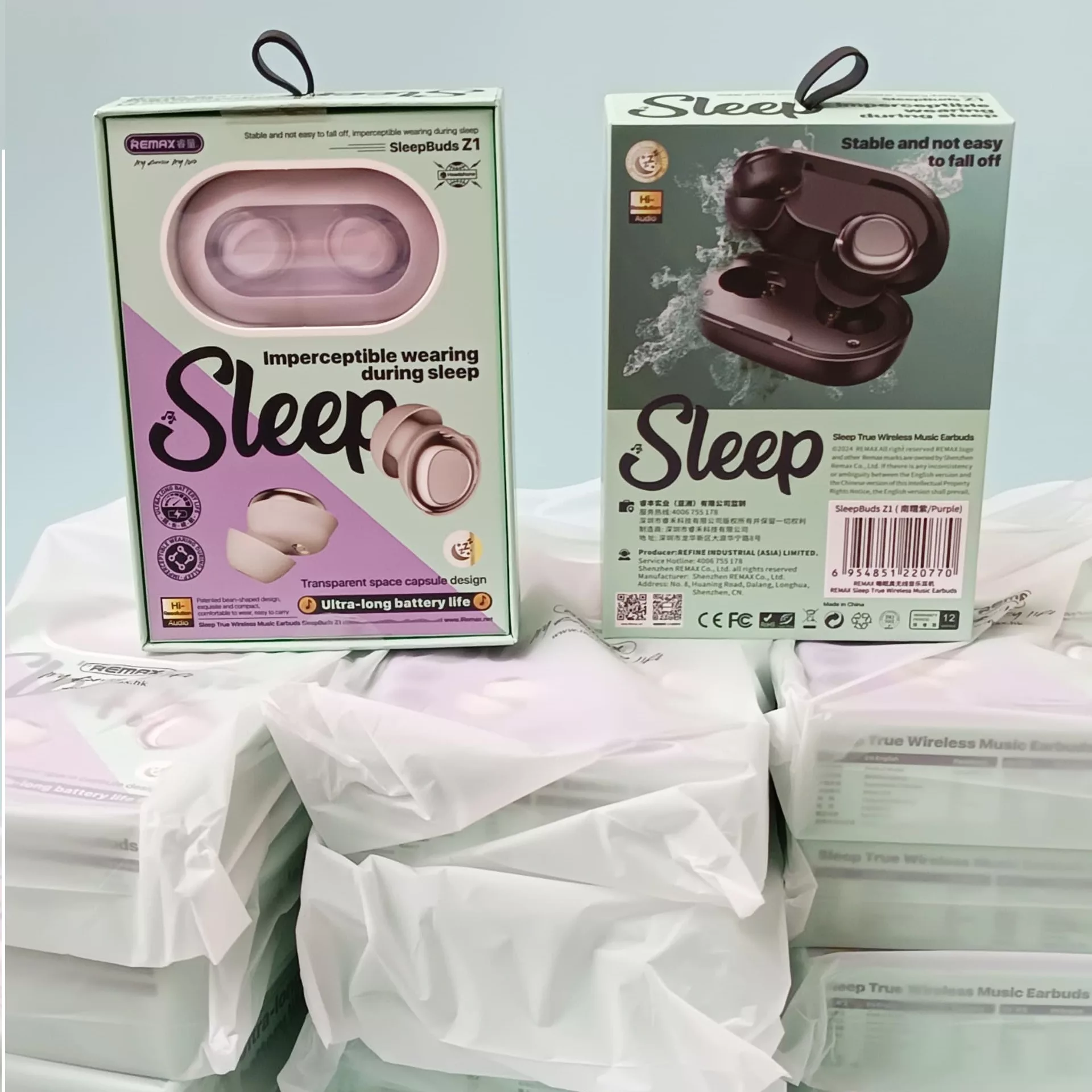 هدفون بلوتوثی ریمکس مدل Sleep Buds Z1
