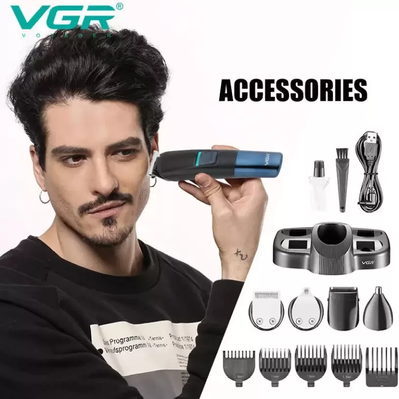 ماشین اصلاح موی سر و صورت وی جی ار مدل V-108