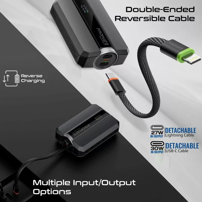 پاوربانک پرومیت مدل NEO-10UNI.BLK  ظرفیت 10000 میلی‌آمپرساعت