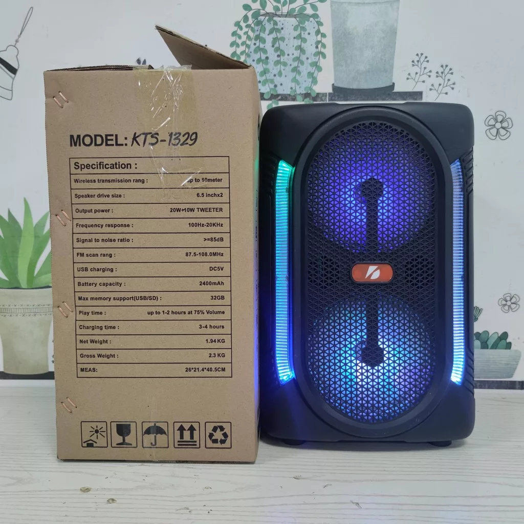 اسپیکر بلوتوثی قابل حمل مدل kts-1329