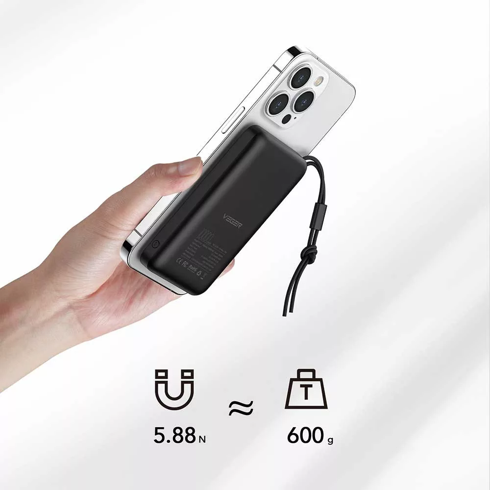 پاوربانک وگر مدل MagOn ظرفیت 10000 میلی آمپر ساعت