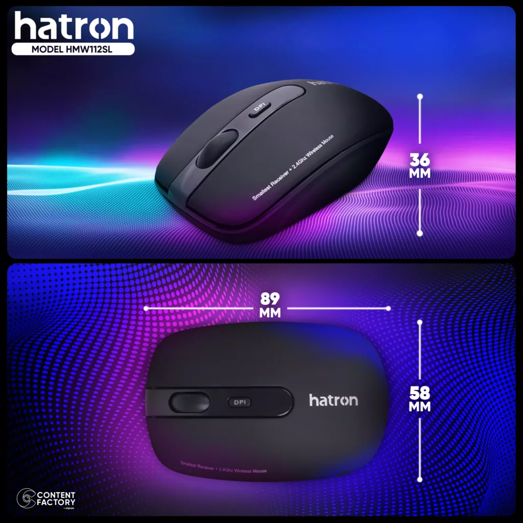 ماوس بی سیم هترون مدل HMW112SL
