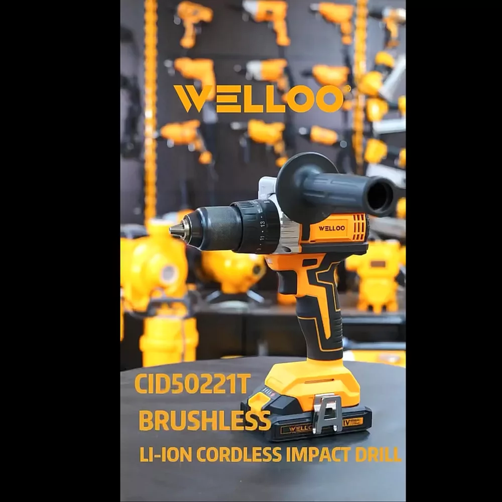 دریل شارژی چکشی پیچ گوشتی 13 میلی متری 21 ولت ولوو مدل 5O221T͏