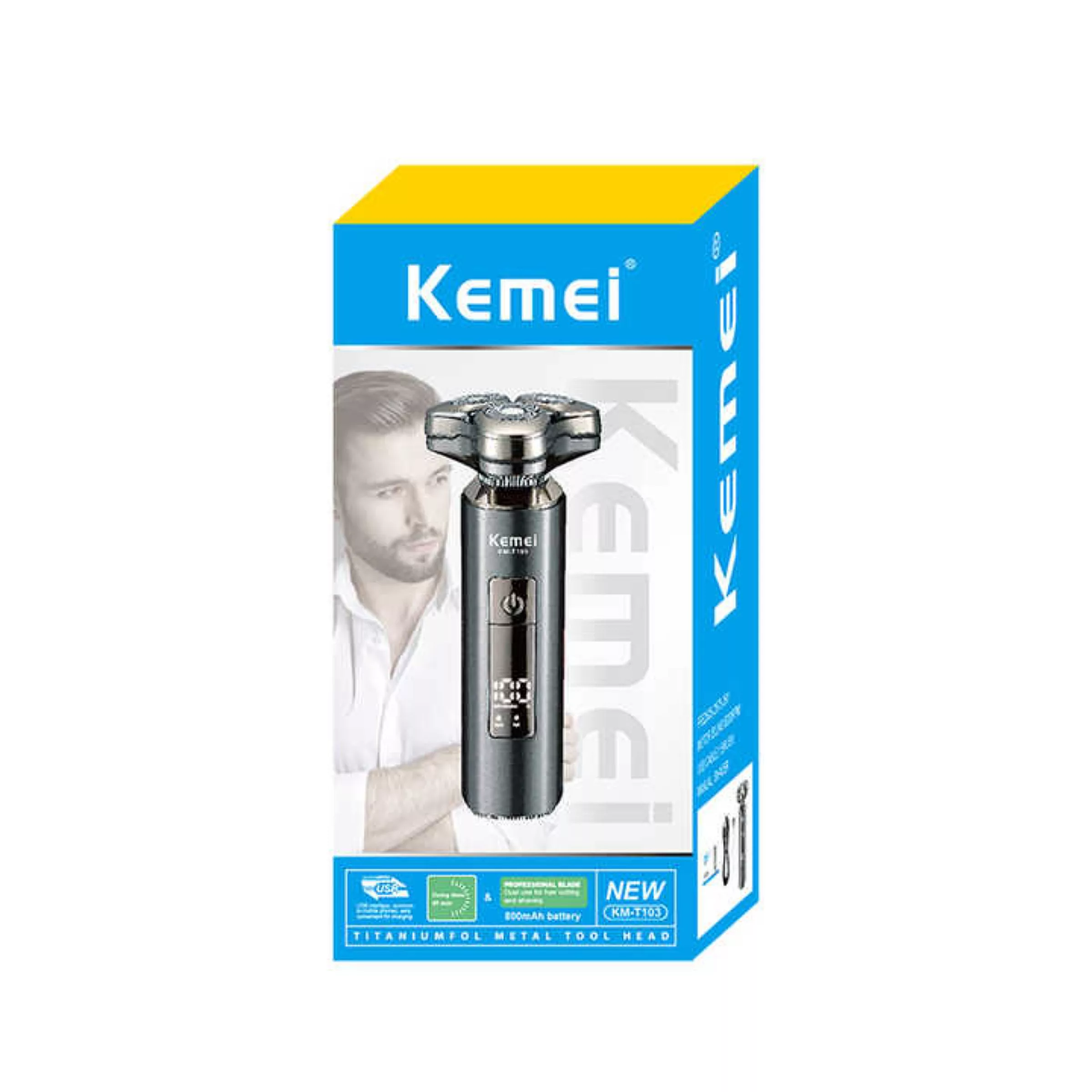 ست ماشین اصلاح موی صورت و بدن شارزی کیمی مدل km-t103