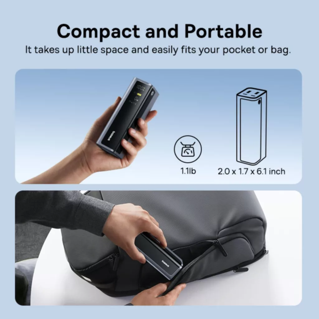 پاوربانک بیسوس مدل EnterGeek GP12 145w ظرفیت 20800 میلی آمپر ساعت