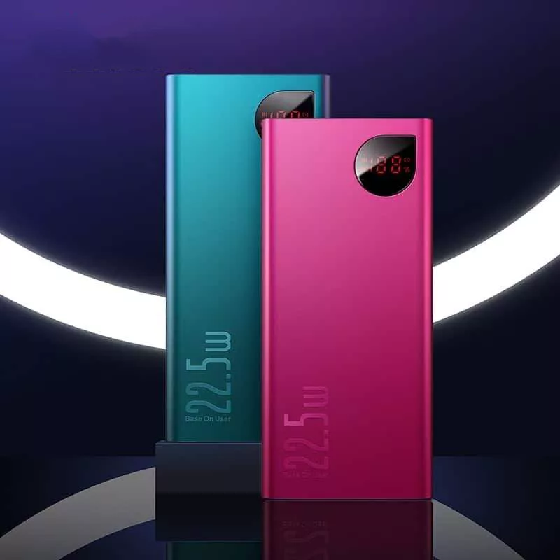 پاوربانک باسئوس مدل Adaman ظرفیت 20000 میلی آمپر ساعت