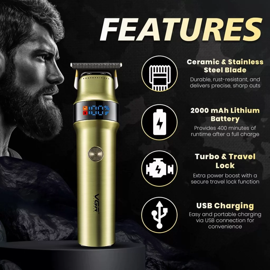 ماشین اصلاح موی سر و صورت وی جی ار مدل V-991