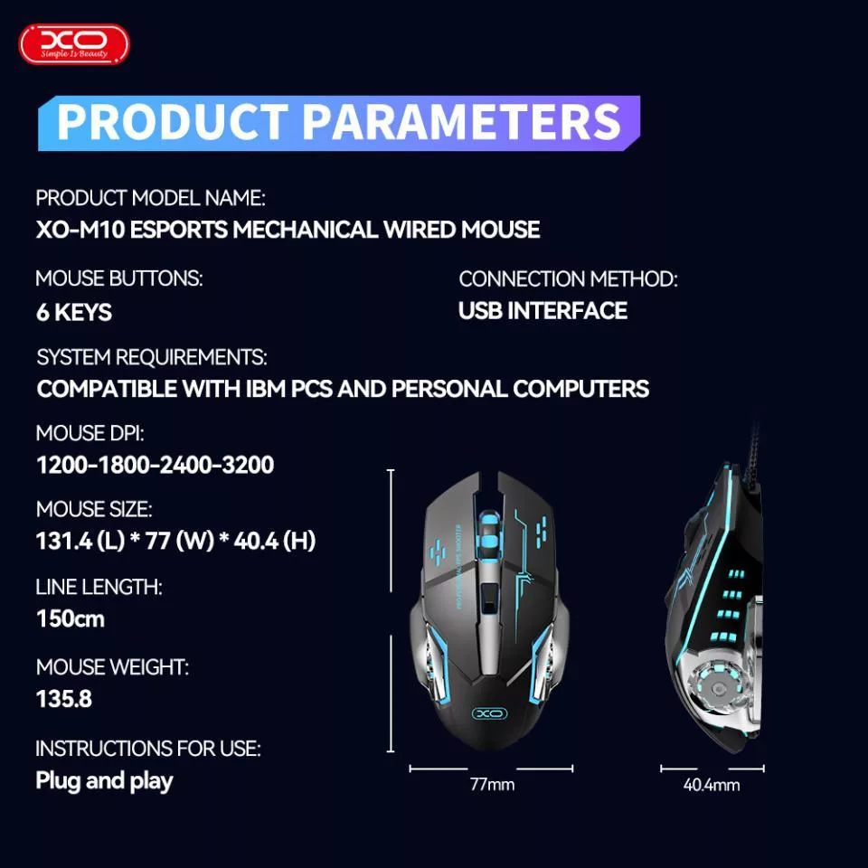 ماوس ایکس او مدل XO-M10