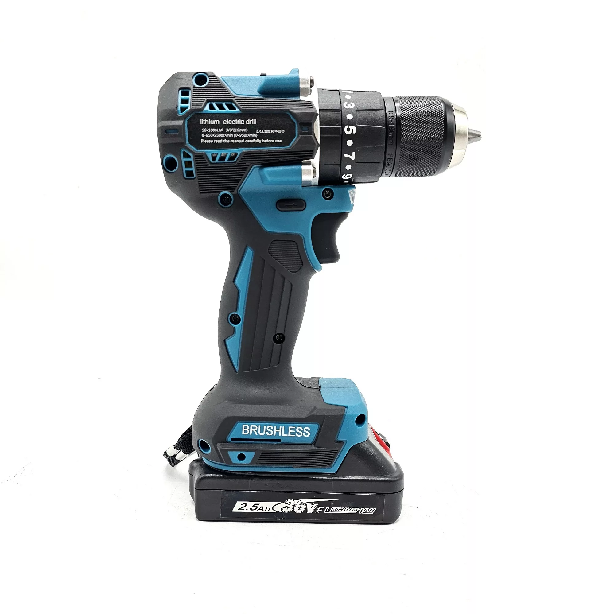 دریل چکشی صنعتی  مدل براشلس کد 1 مجموعه 27 عددی