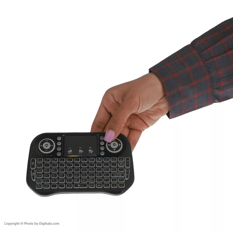 مینی کیبورد بی سیم مدل i10 Wireless به همراه تاچ پد