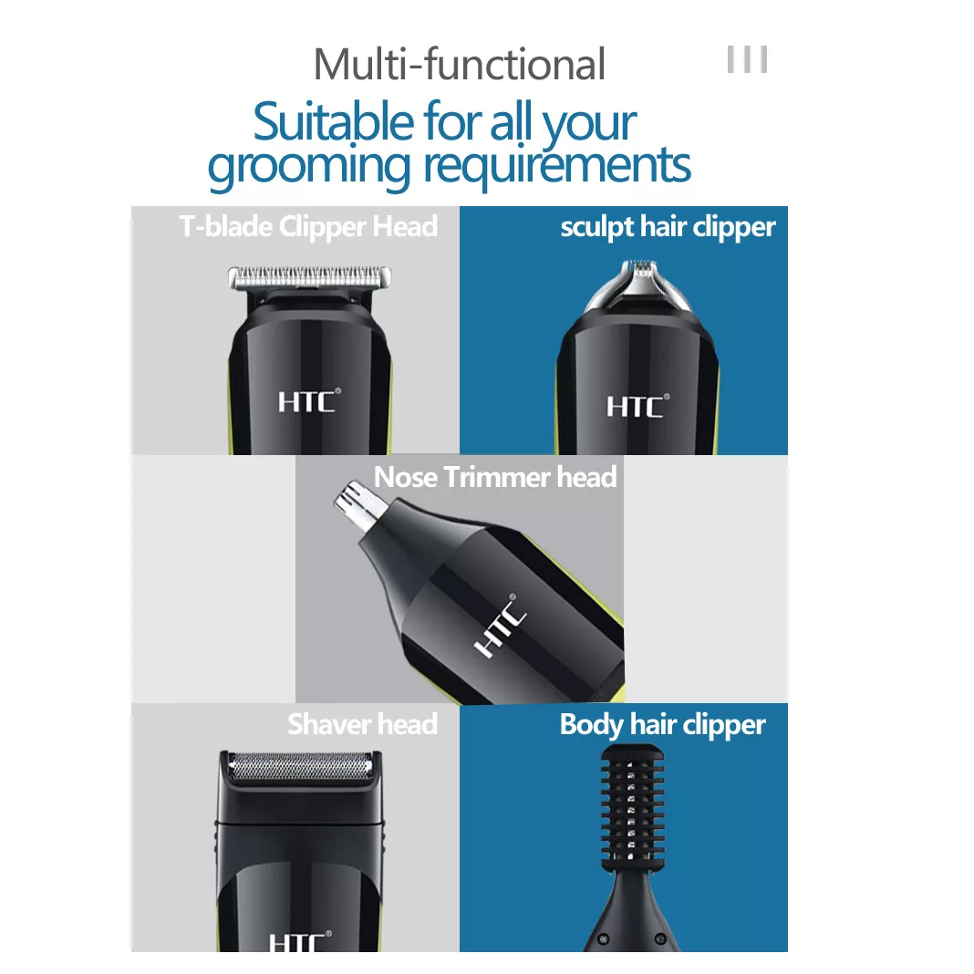 ست ماشین اصلاح موی صورت و بدن اچ تی سی مدل AT-1327