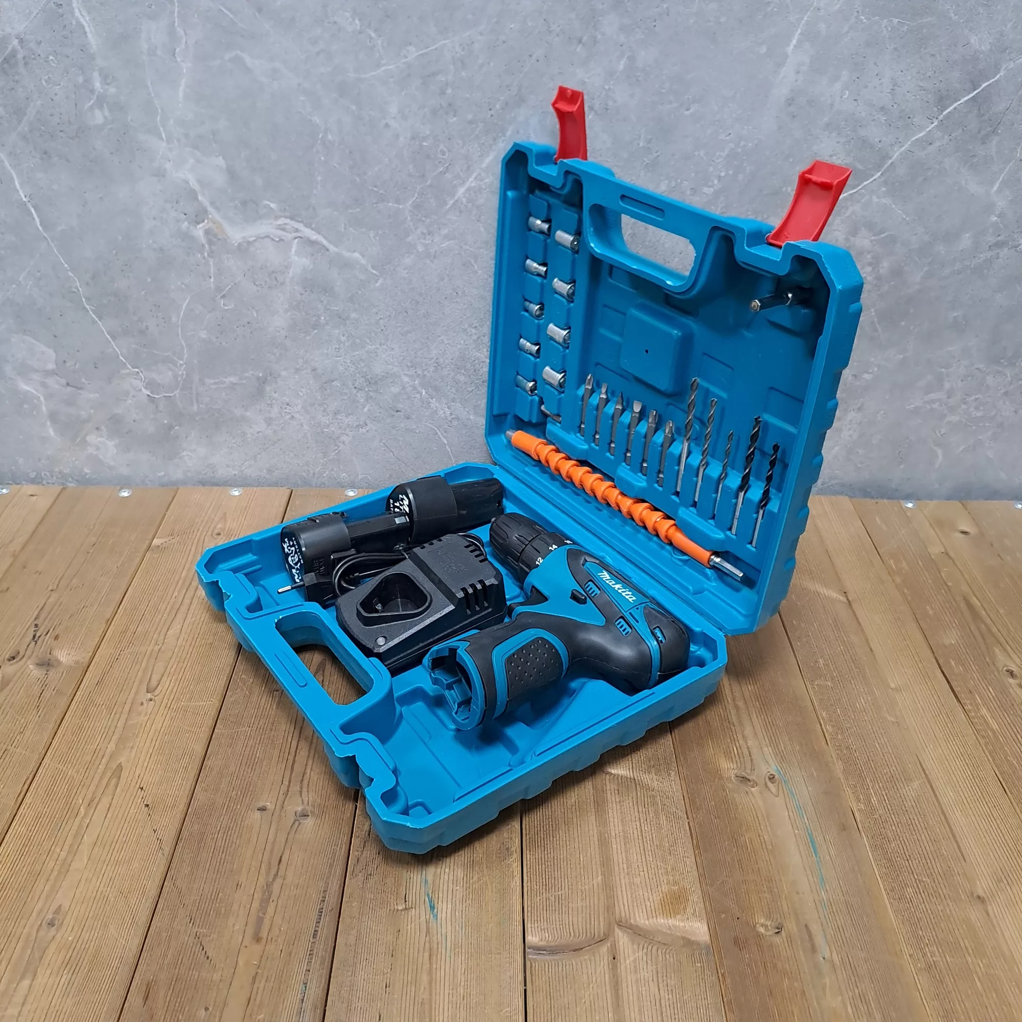 مجموعه 28 عددی دریل پیچ گوشتی شارژی صنعتی ماکیتا مدل MAX کد 02