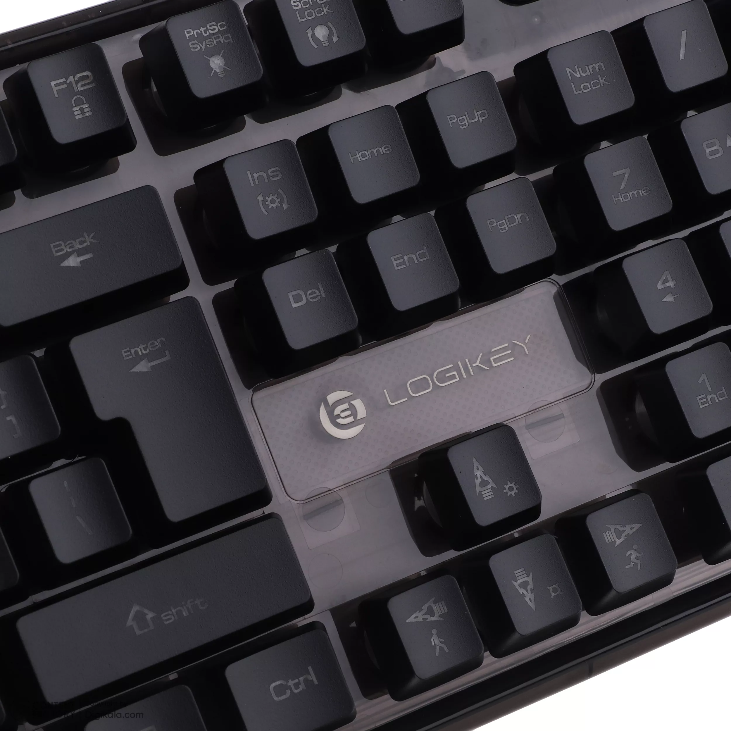 کیبورد گیمینگ لاجی کی مدل K230B، سوییچ ممبران، Full-Size، نورپردازی RGB