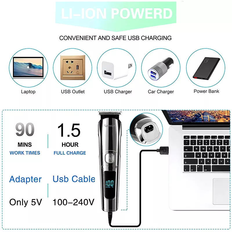 ماشین اصلاح موی سر و صورت شارژی وویور مدل FK-8688T