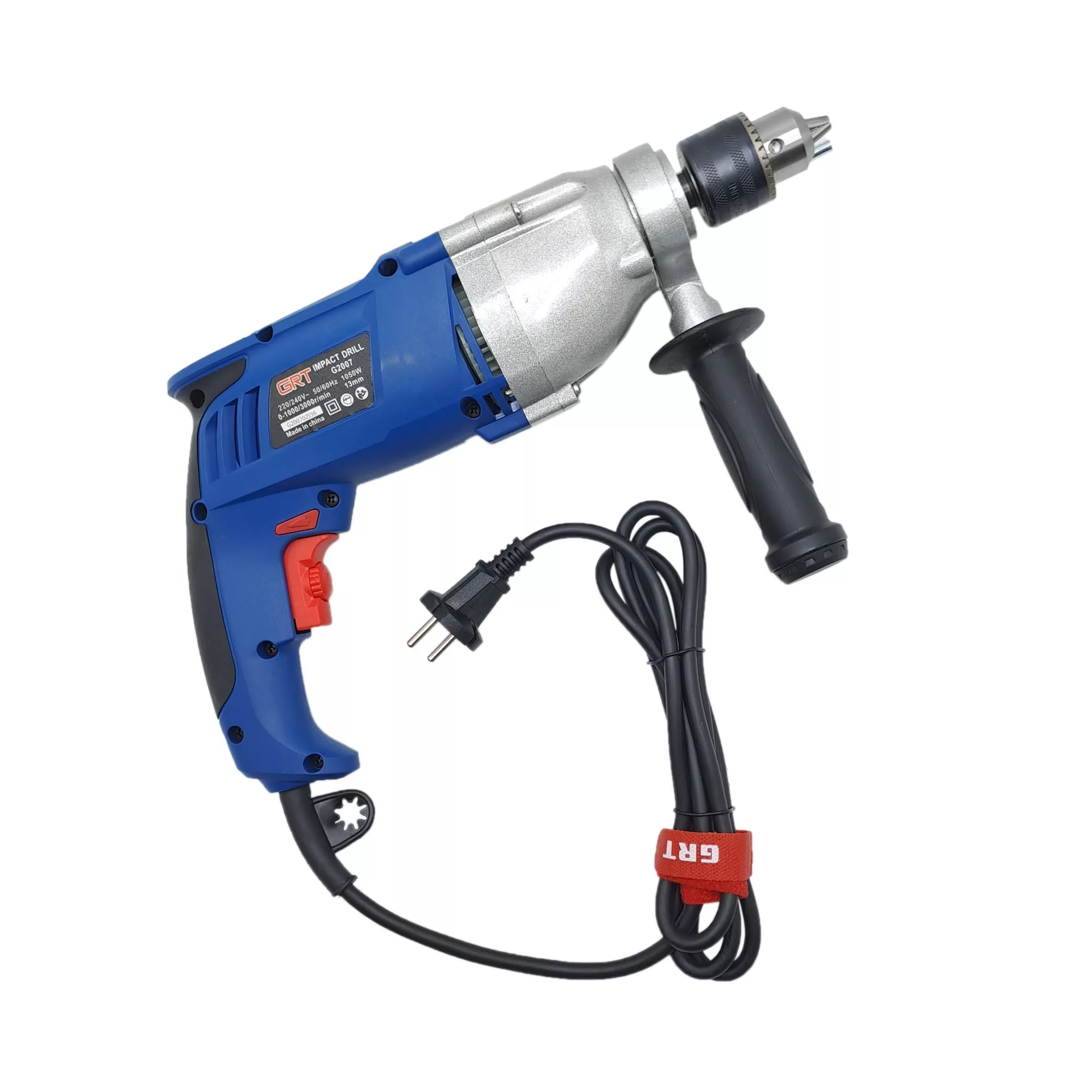 دریل چکشی صنعتی گیربکسی جی آر تی مدل G2007