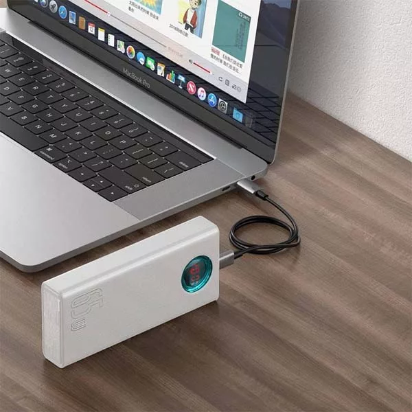 پاوربانک بیسوس مدل PPLG000102 با ظرفیت 30000 میلی آمپر بر ساعت