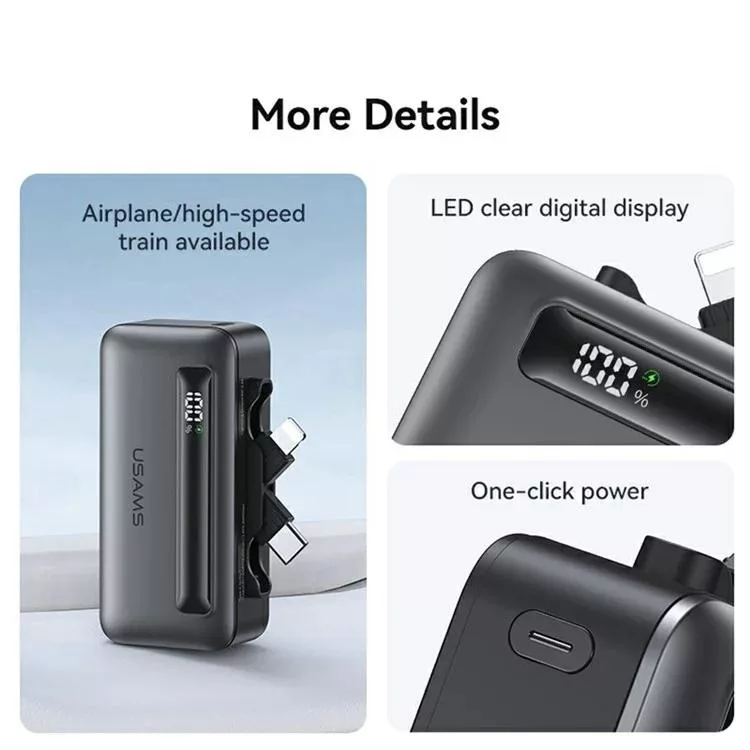 مینی پاوربانک یوسمز مدل CD233 ظرفیت 4500 میلی آمپر ساعت